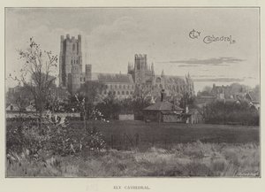 Catedral de Ely (litografía) de English School