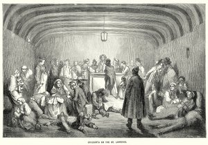 Emigrantes en el San Lorenzo (grabado) de English School