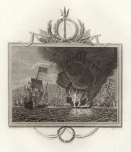Enfrentamiento entre las flotas francesa e inglesa en el Canal el 10 de agosto de 1512 de English School