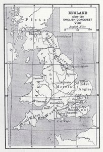 Inglaterra después de la conquista inglesa 700 de English School