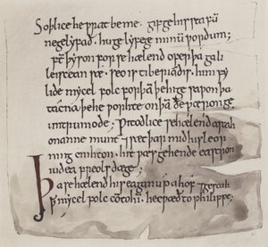 Inglés, anglosajón (litho)