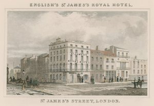 Hotel Royal de Englishs St Jamess, St Jamess Street, Londres de English School