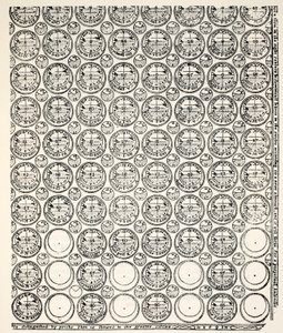 Almanaque Grabado, 1591 (copia de Bagford) de English School