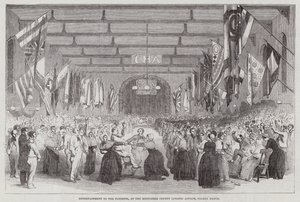 Entretenimiento para los pacientes, en el Asilo de Lunáticos del Condado de Middlesex, Colney Hatch de English School