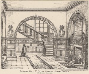 Vestíbulo de entrada al Hospital de San Pedro, Covent Garden