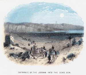 Entrada del Jordán en el Mar Muerto