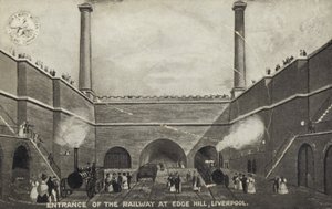 Entrada del Ferrocarril en Edge Hill, Liverpool de English School