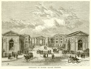 Entrada a la Estación de Euston Square