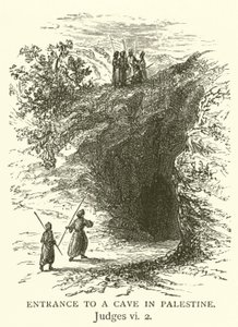 Entrada a una cueva en Palestina, Jueces, vi, 2 de English School