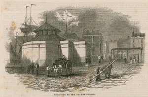 Entrada al túnel del Támesis