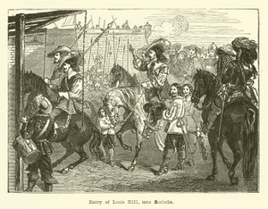Entrada de Luis XIII en Rochelle (grabado)
