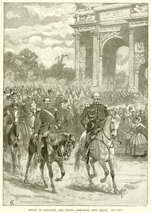 Entrada de Napoleón y Víctor Manuel en Milán de English School