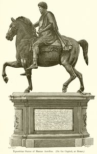 Estatua Ecuestre de Marco Aurelio. (En el Capitolio, en Roma) de English School