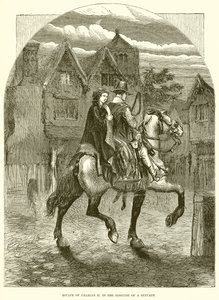 Escape de Carlos II disfrazado de sirviente de English School
