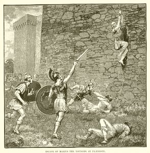 Escape de Mario el Joven en Preneste de English School