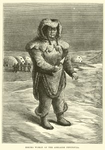 Mujer esquimal de la península de Adelaide de English School