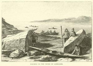 Esquimales en la costa de Labrador