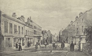 Calle principal de Eton, 1844 (grabado) de English School