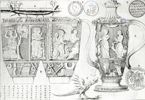 Jarrón etrusco y diseños de English School