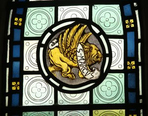 Emblema del evangelista: San Marcos de English School