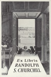 Ex Libris Randolph S Churchill de English School