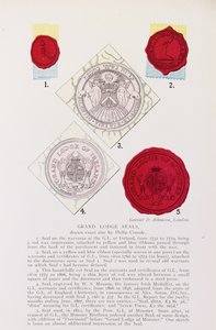 Ejemplos de sellos de la Gran Logia Inglesa e Irlandesa de English School