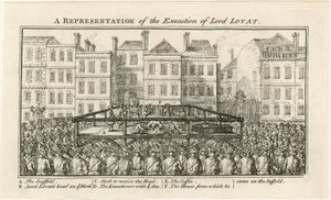 Ejecución de Lord Lovat (grabado)