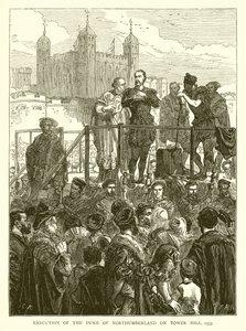 Ejecución del Duque de Northumberland en Tower Hill, 1553 de English School