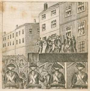 Ejecución de los lores rebeldes en Tower Hill, Londres