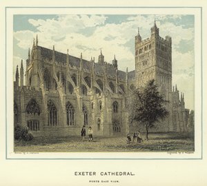 Catedral de Exeter, vista noreste de English School