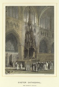 Catedral de Exeter, el trono del obispo de English School