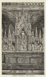 Catedral de Exeter, el retablo de English School