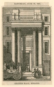 Exeter Hall, Strand, Londres de English School