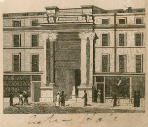 Exeter Hall, Strand, Londres; prueba de English School