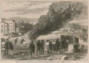 Experimentos con el extintor en el Embankment del Támesis ante el Príncipe de Gales de English School