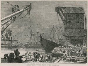 Muelle de exportación y antigua Casa de Bloques, Blackwall