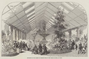 Exposición de la Sociedad de Horticultura, en los Campos Elíseos, en París de English School