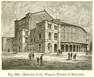 Exterior del Teatro Wagner en Bayreuth
