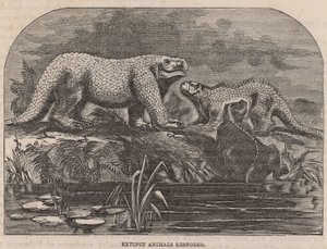Animales extintos restaurados y exhibidos en el Palacio de Cristal de English School