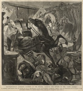 Extraordinario accidente de carruaje en el Strand