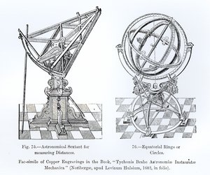 Facsímil de grabados en cobre de Tychonis Brahe Astronomiae Instauratae Mechanica, 1602 de English School