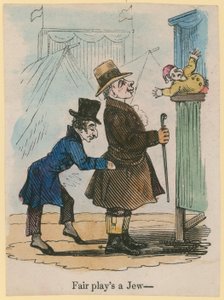 Fair juega a ser judío; caricatura de English School