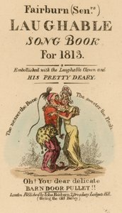 Libro de Canciones Divertidas de Fairburn senior para 1813 de English School