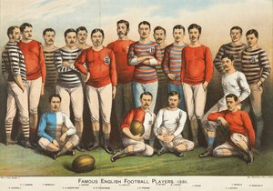 Famosos jugadores de fútbol ingleses de 1881, de Boys Own de English School