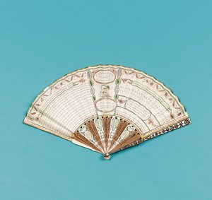 Abanico impreso con Fanology or the Ladies Conversation Fan por Charles Francis Badini, publicado en 1797