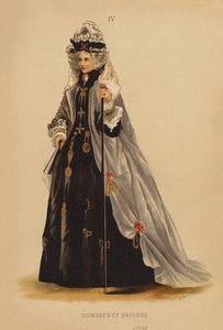 Disfraces: Dowager de Brionne (litografía en color)