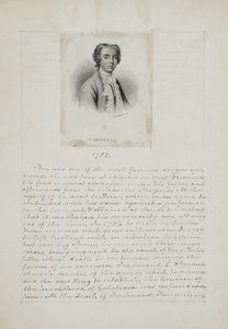 Farinelli, grabado por Henry Adlard (fl.1828-69), c.1830 (grabado y pluma y tinta sobre papel) de English School