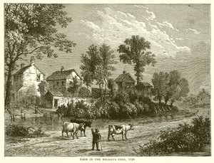 Granja en el Regents Park, 1750 de English School