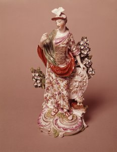 Figura de la diosa Atenea, Derby Porcelain Works, c.1800 de English School
