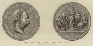 Medalla de Bellas Artes de la Exposición de Viena (grabado) de English School